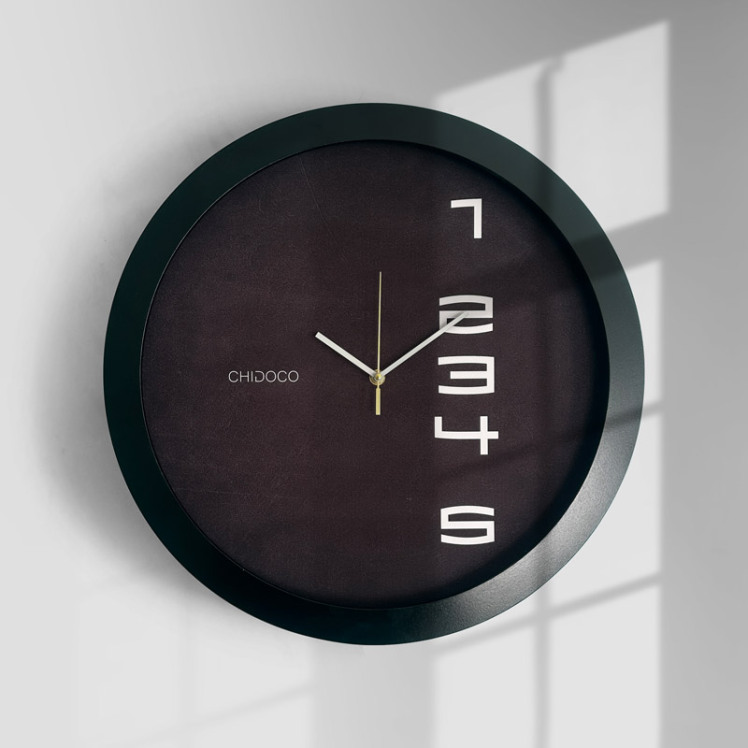 ساعت دیواری مینیمال مشکی