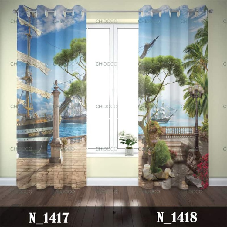 پرده آماده مخمل