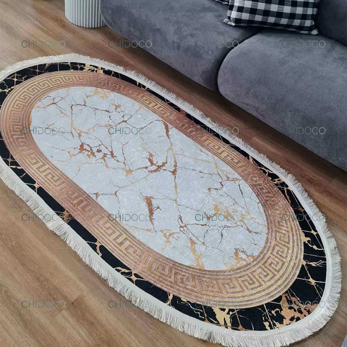  فرش بیضی کوچک 