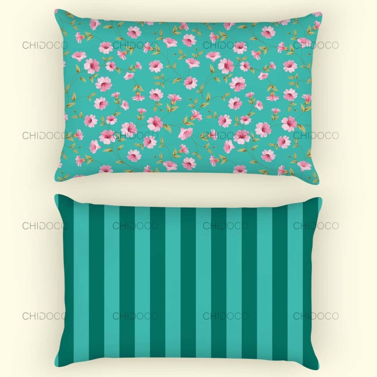 روبالشتی ساتن طرح‌دار