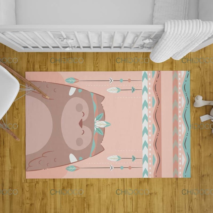 فرش اتاق کودک صورتی