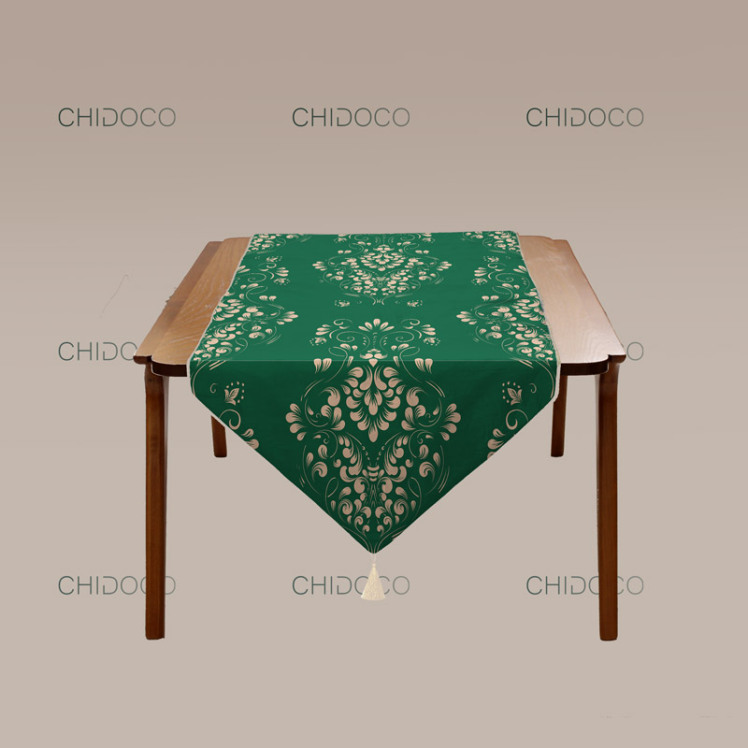 رومیزی رانر سبز کلاسیک