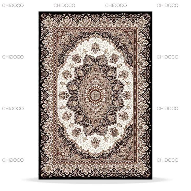 فرش سنتی قهوه ای مشکی