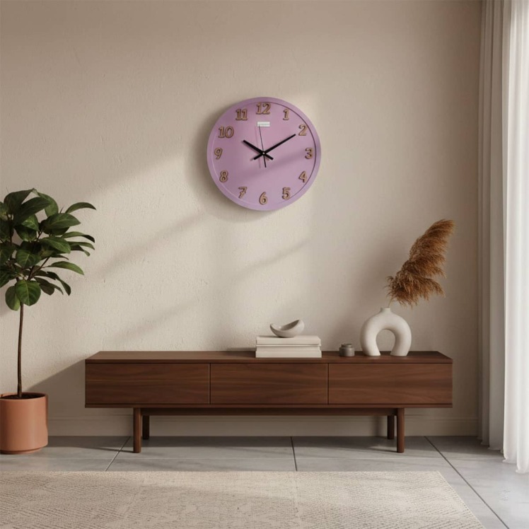 ساعت دیواری چوبی مینیمال