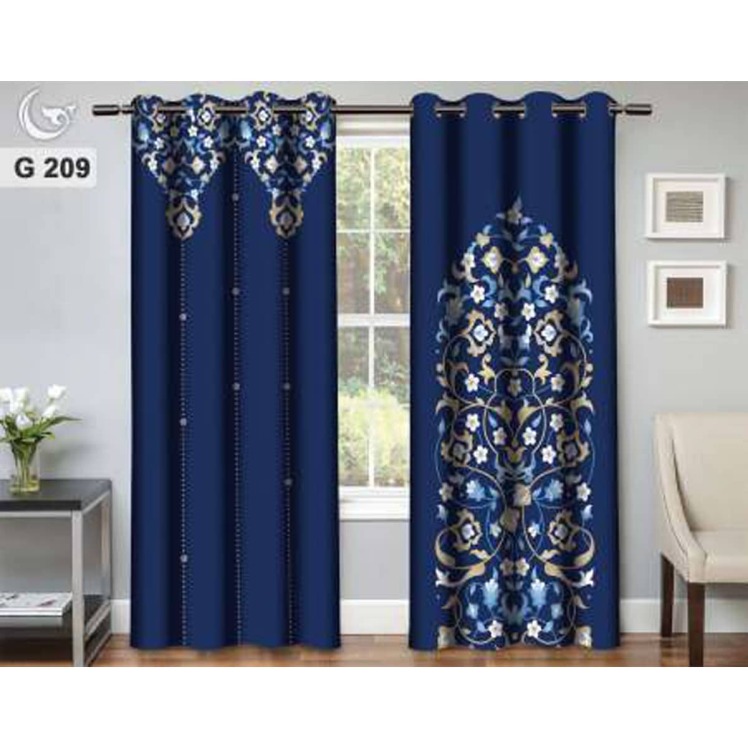 پرده آماده سورمه‌ای