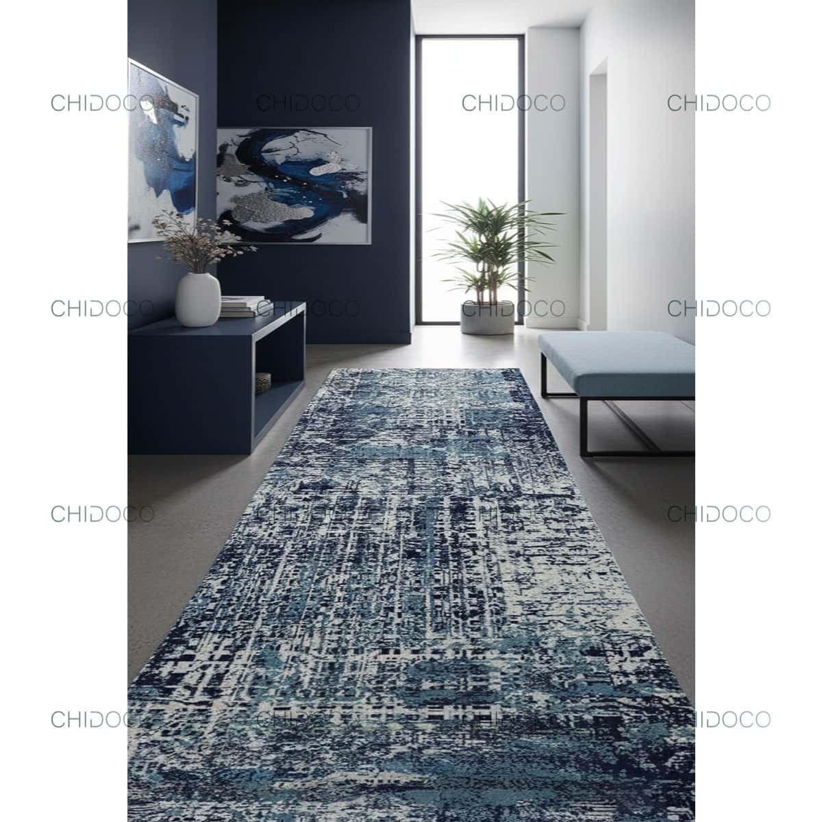  فرش کناره آبی 