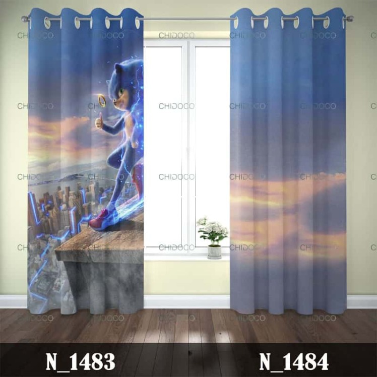 پرده آماده مخمل سونیک