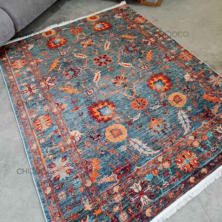 فرش فانتزی سبز