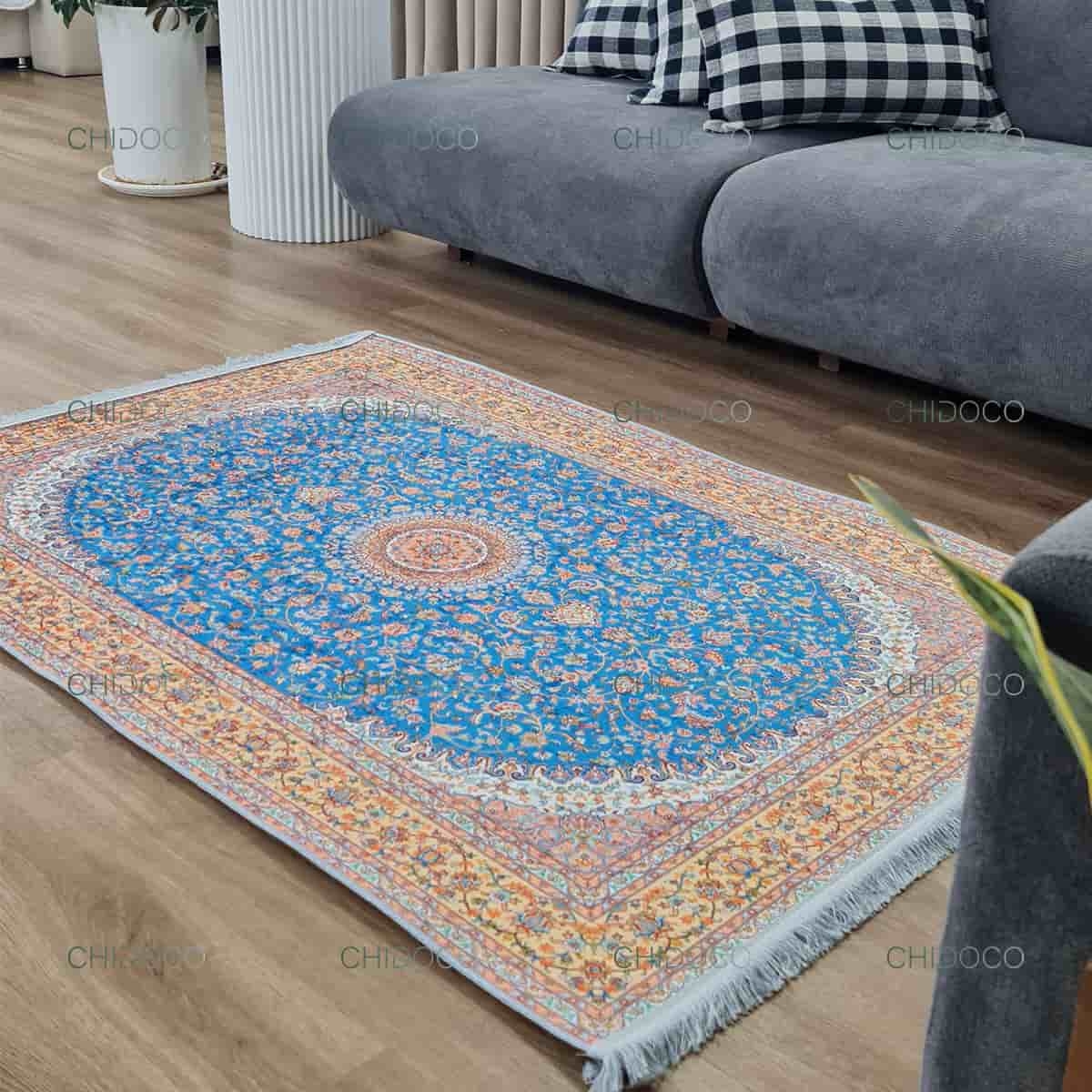  فرش طرح ابریشم 