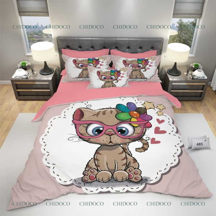 روتختی دخترانه طرح گربه