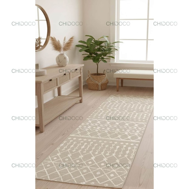 فرش راهرویی کرمی