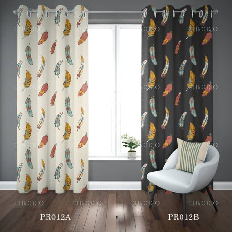 پرده مخمل آماده طرح پر