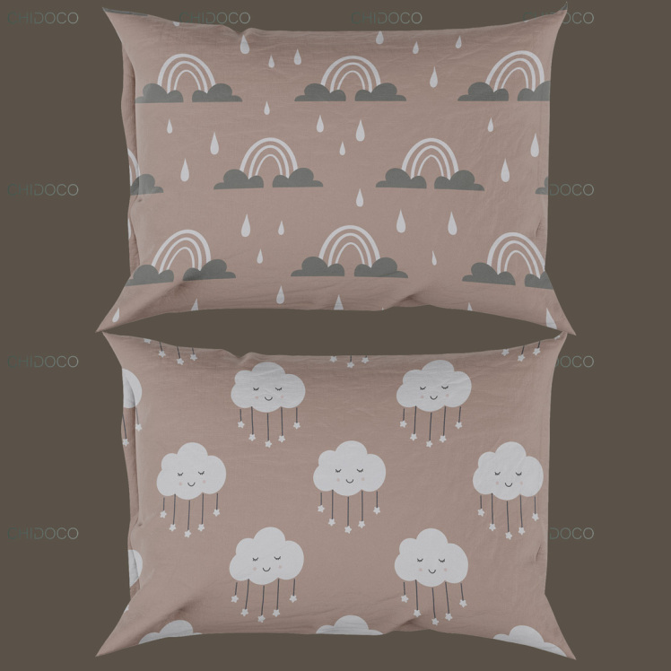 بالشت کودک طرح رنگین کمان و ابر