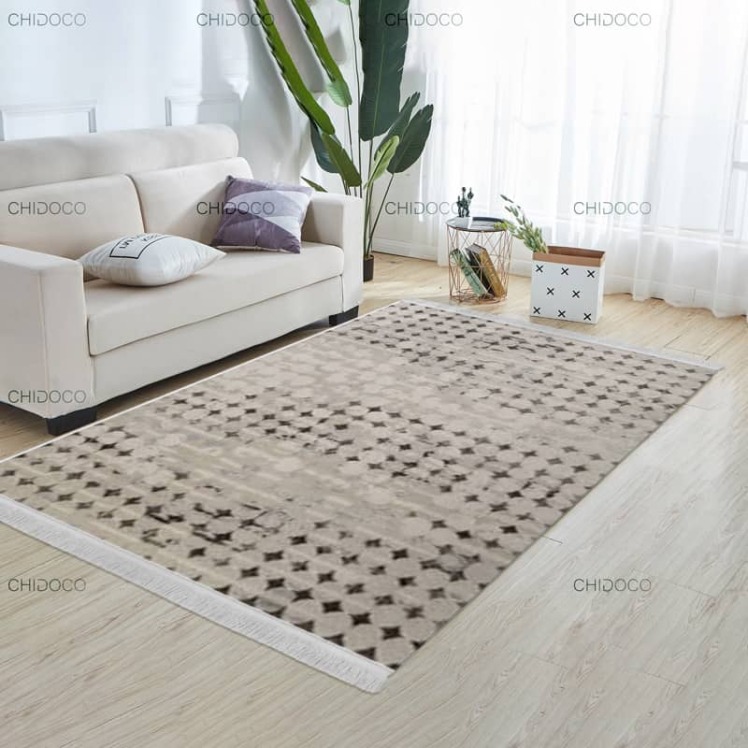 فرش مینیمال کرمی