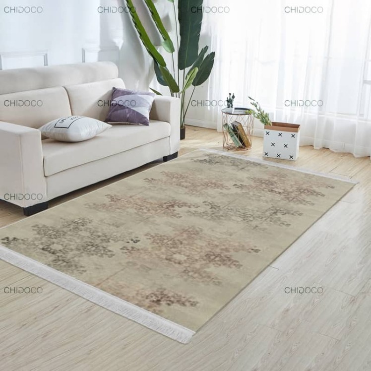 فرش مینیمال کرمی