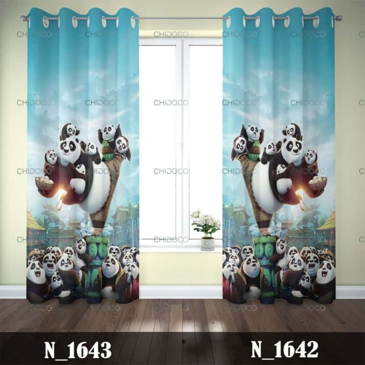 پرده آماده مخمل پسرانه