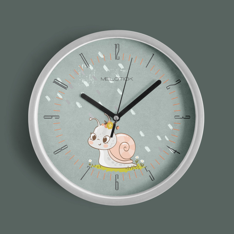 ساعت دیواری کودک طرح حلزون