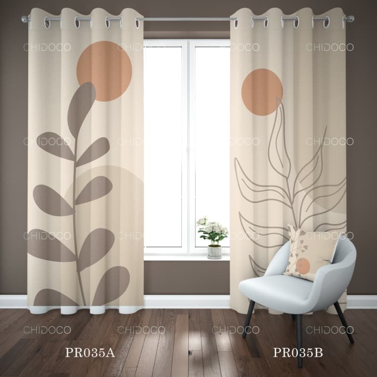 پرده آماده پانچی طرح بوهو