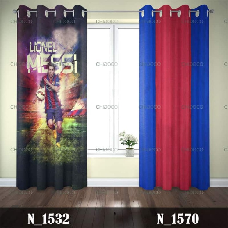 پرده آماده مخمل پسرانه