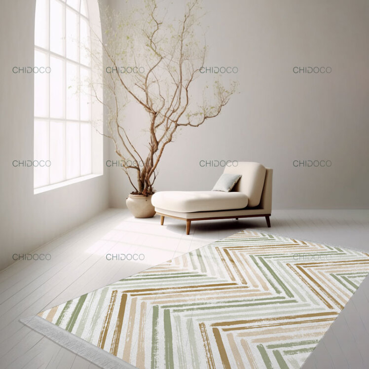 فرش مدرن سبز