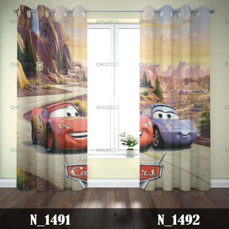 پرده آماده مخمل ماشین‌ها