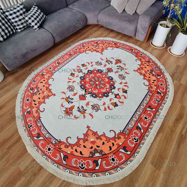 فرش بیضی شکل