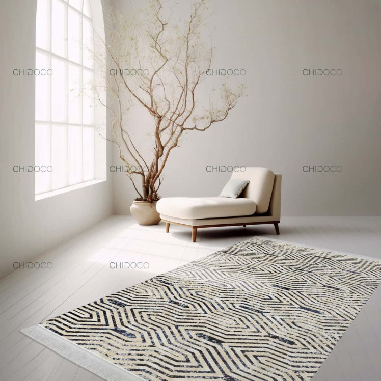 فرش مدرن کرم