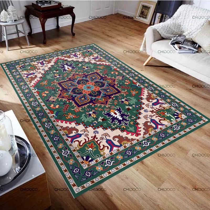  روفرشی سنتی سبز کرمی 