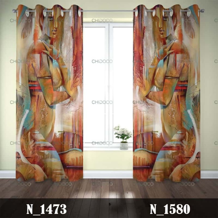 پرده آماده مخمل