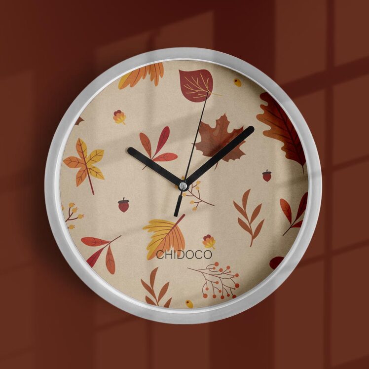 ساعت دیواری پاییزی