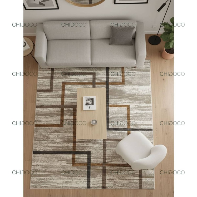 فرش مدرن کرم