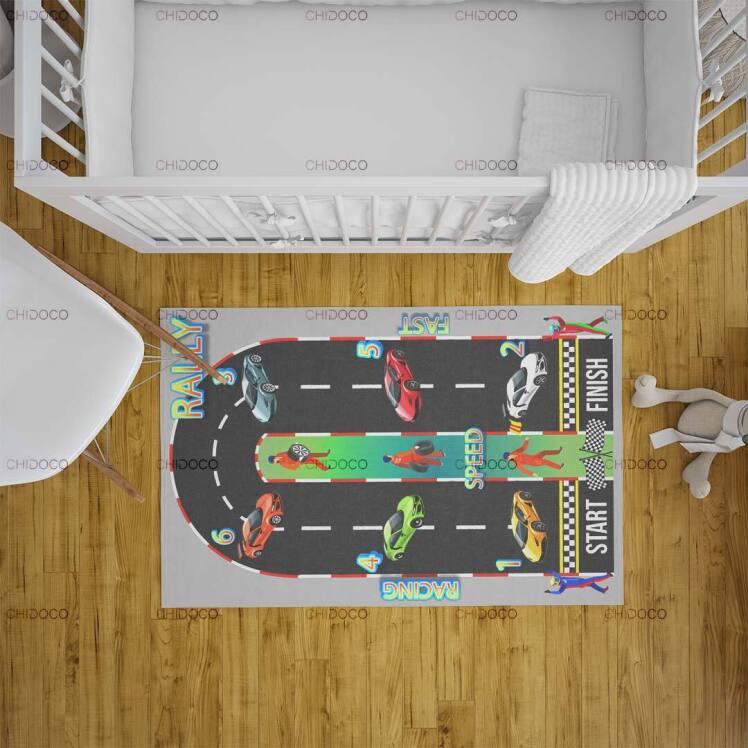 فرش کودک طرح پیست مسابقه