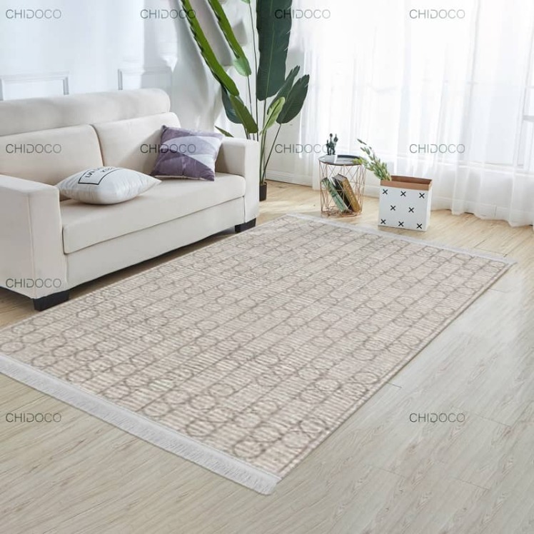 فرش مینیمال کرمی