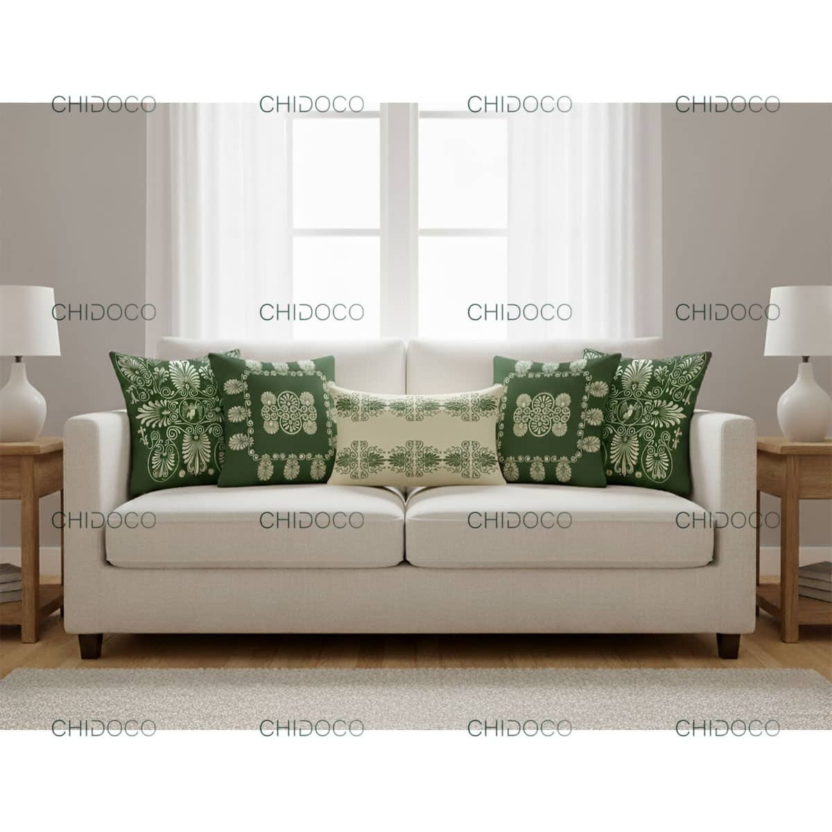 کوسن مبل سبز