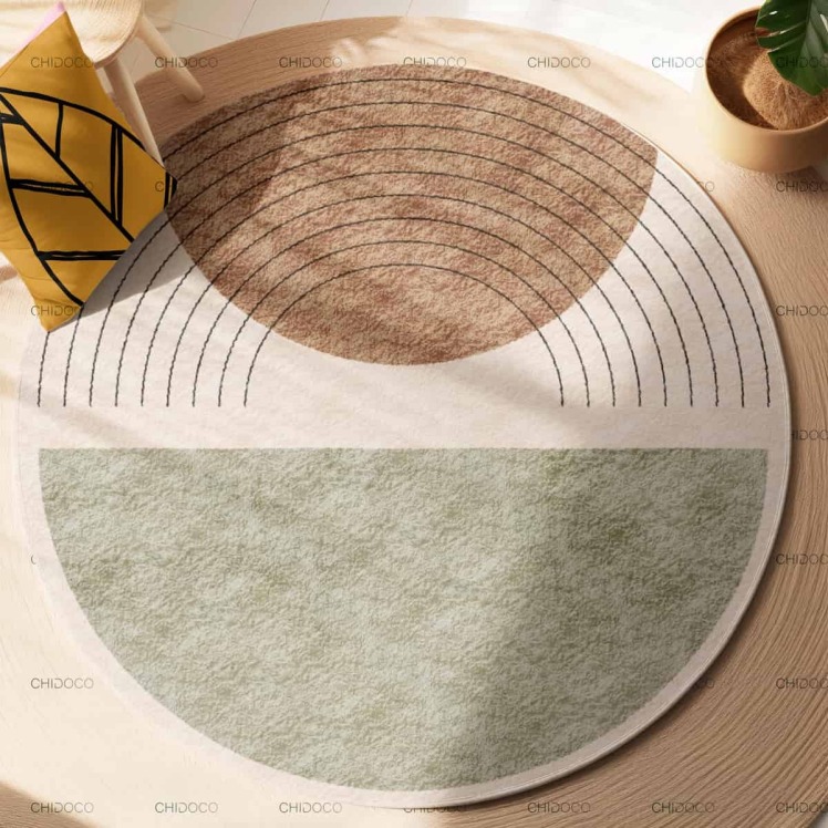 فرش گرد ماشینی