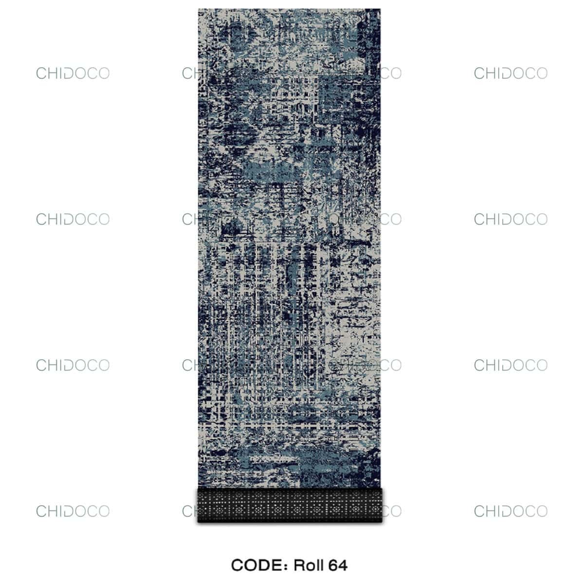  فرش راهرویی آبی 