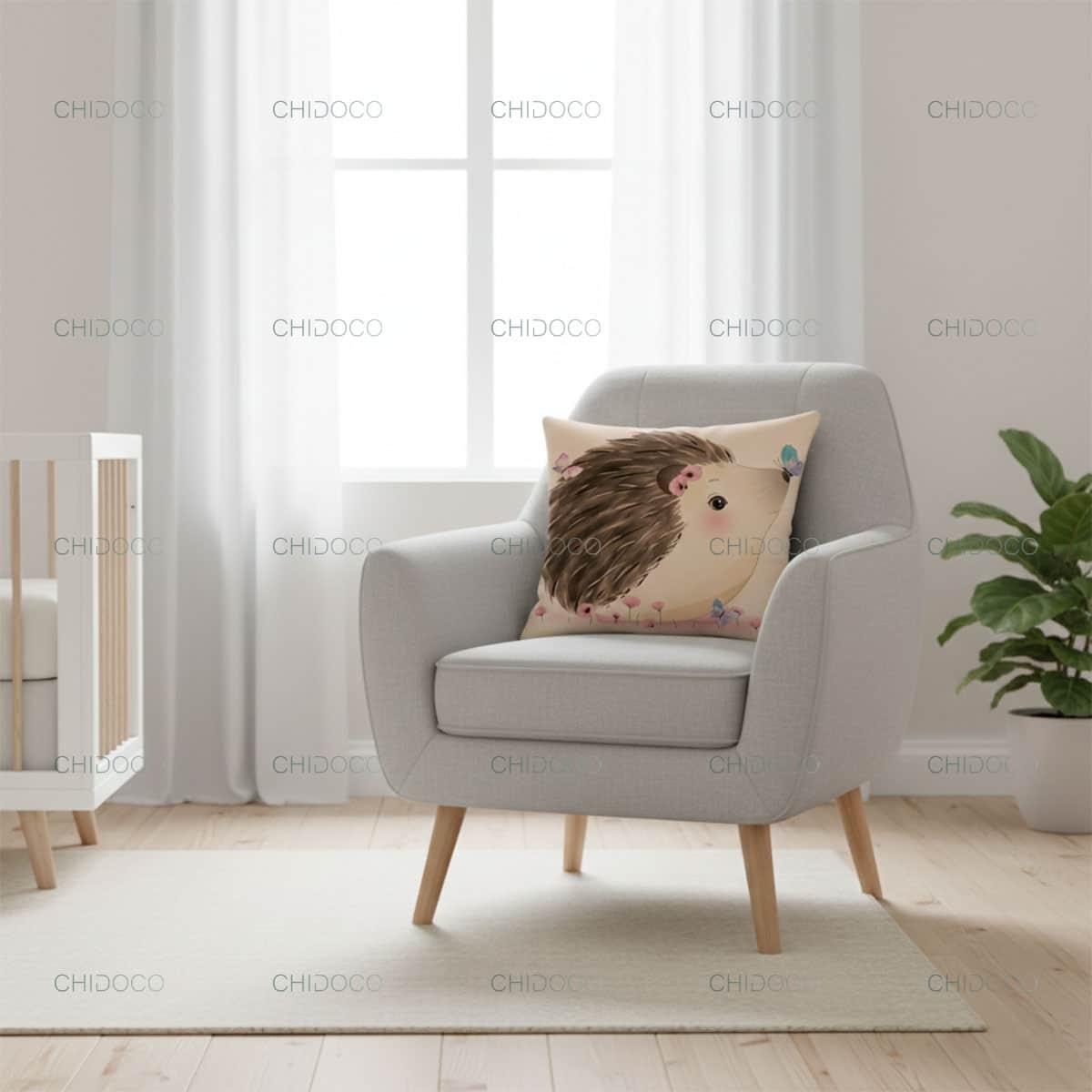  کوسن تخت کودک کرمی 