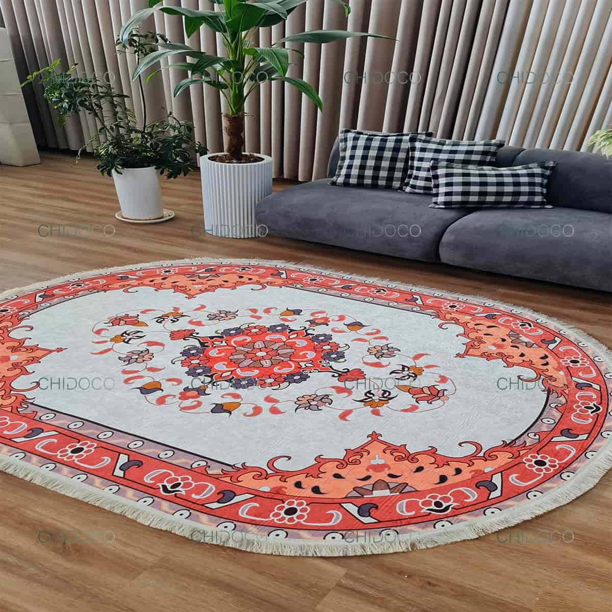  فرش بیضی 4 متری 