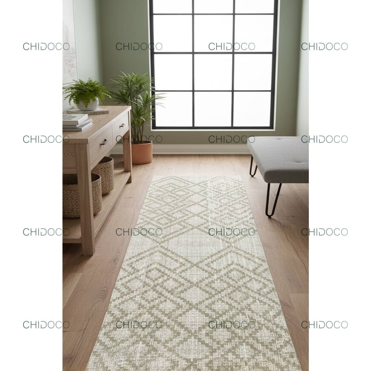  فرش کناره کرم 