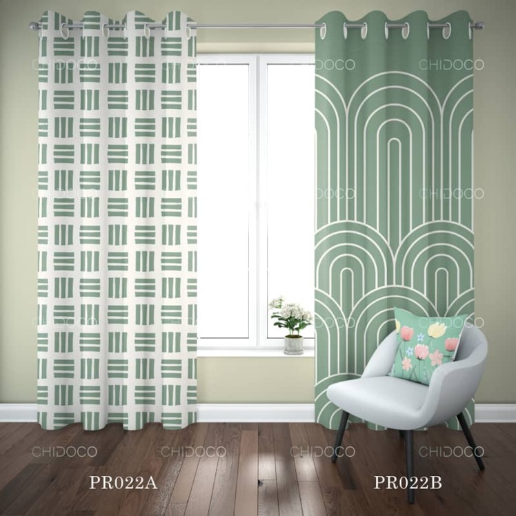 پرده آماده سبز بوهو