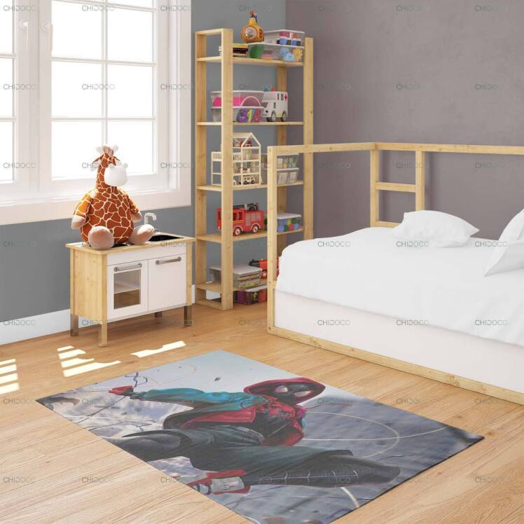 فرش کودک طرح مرد عنکبوتی