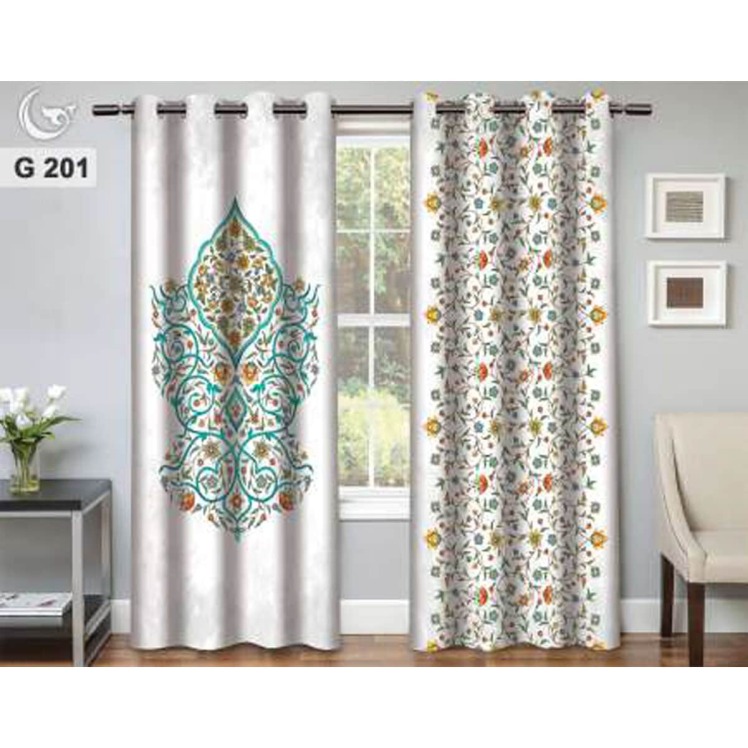 پرده آماده سفید