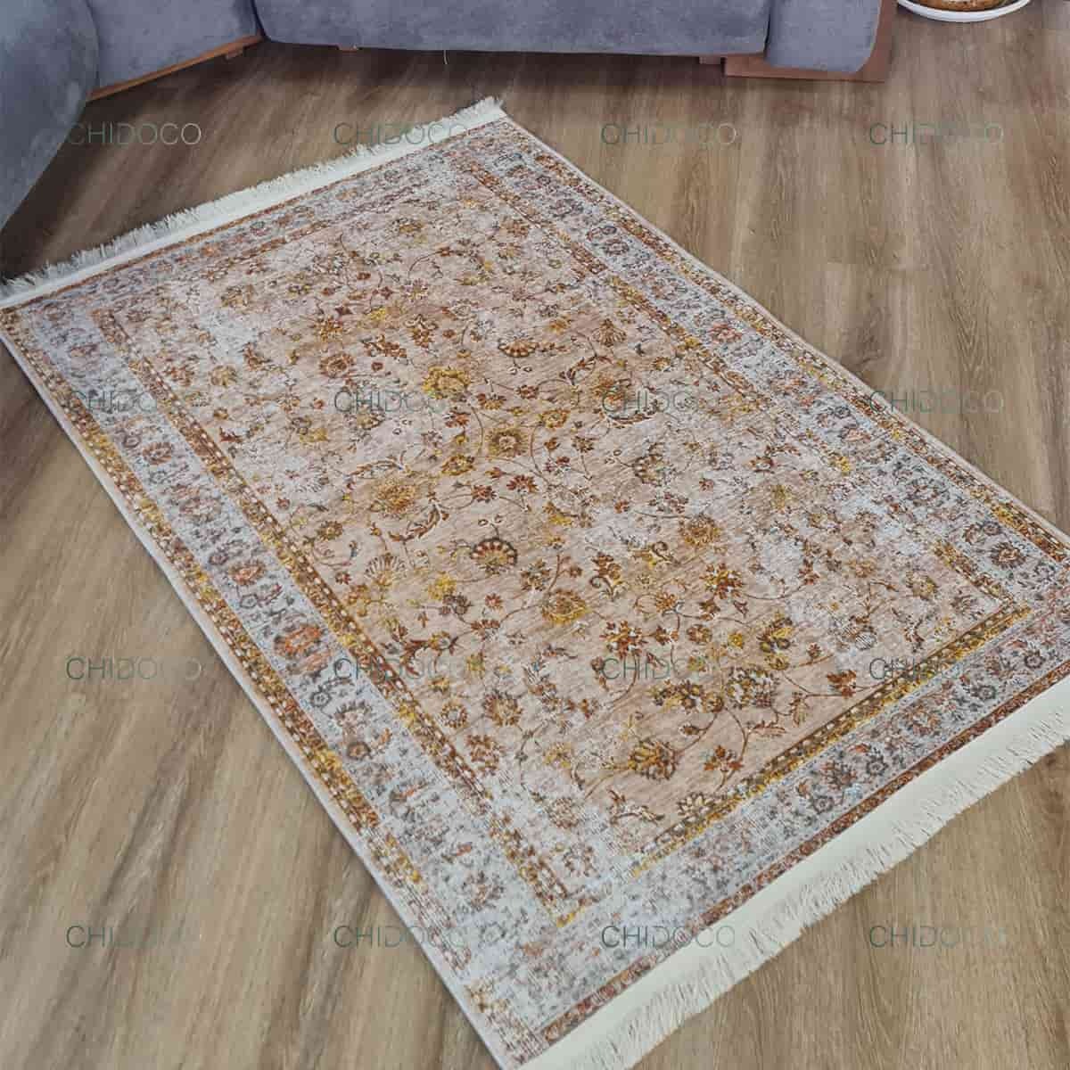  فرش مدرن کرمی 