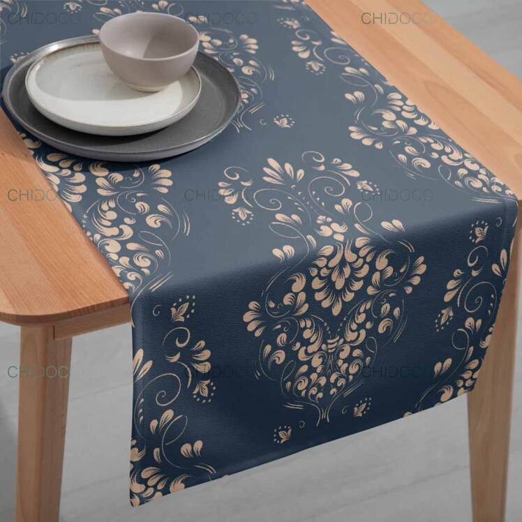 رومیزی رانر سورمه‌ای کلاسیک