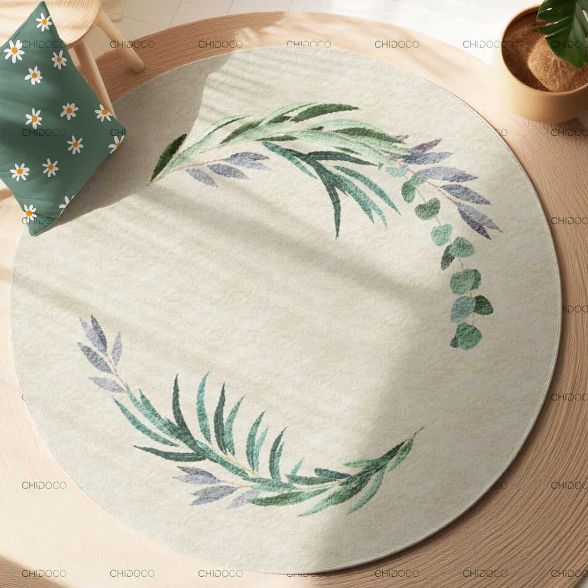  فرش گرد ماشینی 