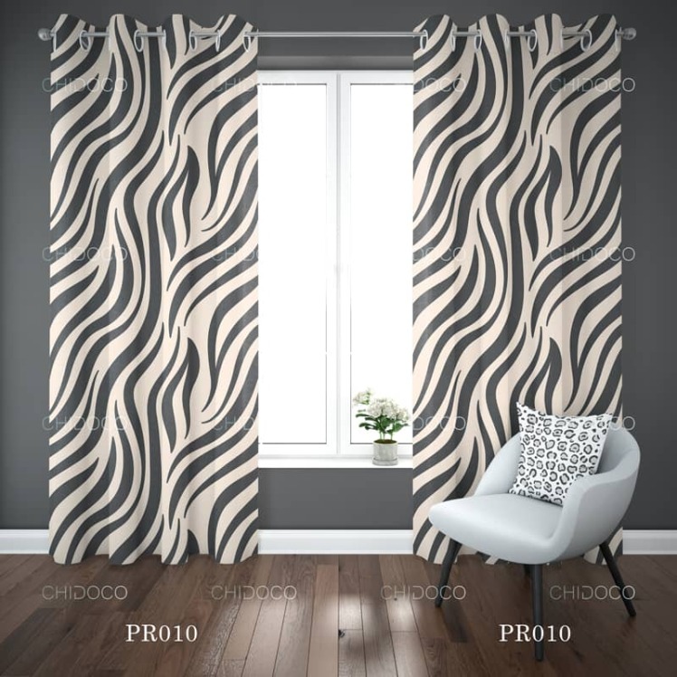 پرده مینیمال طرح زبرا