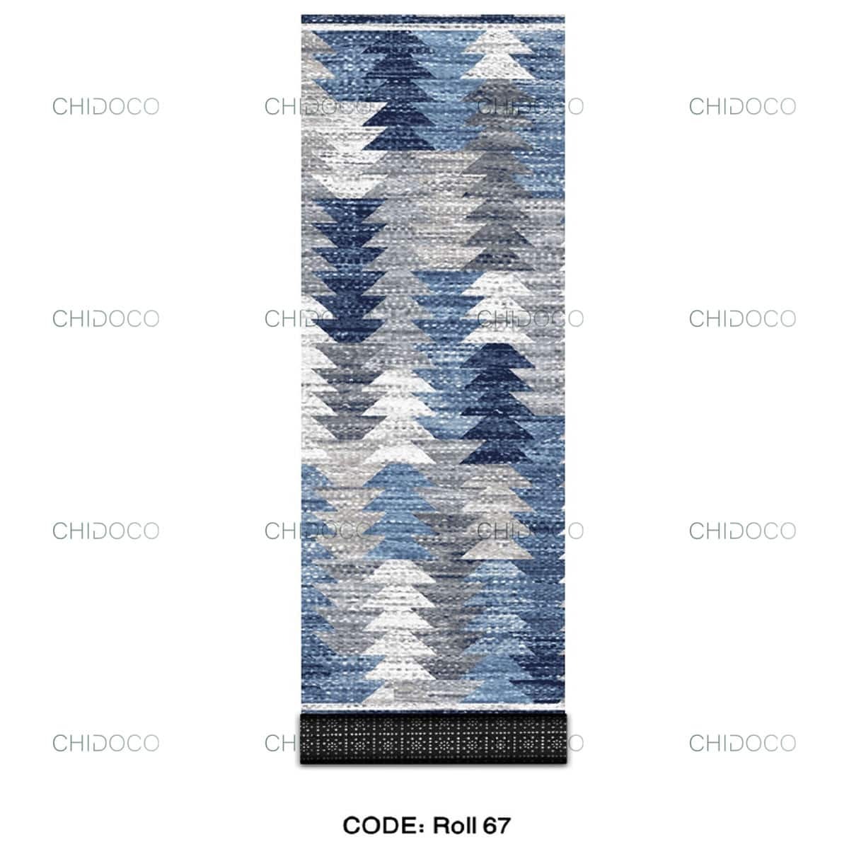  فرش راهرویی آبی 