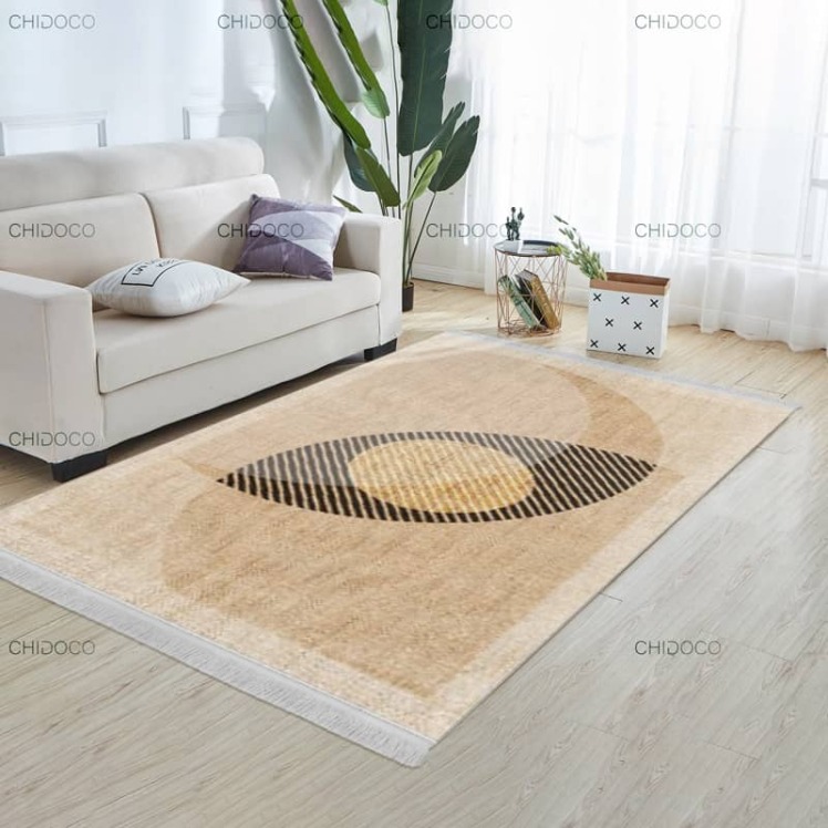 فرش مینیمال قهوهای