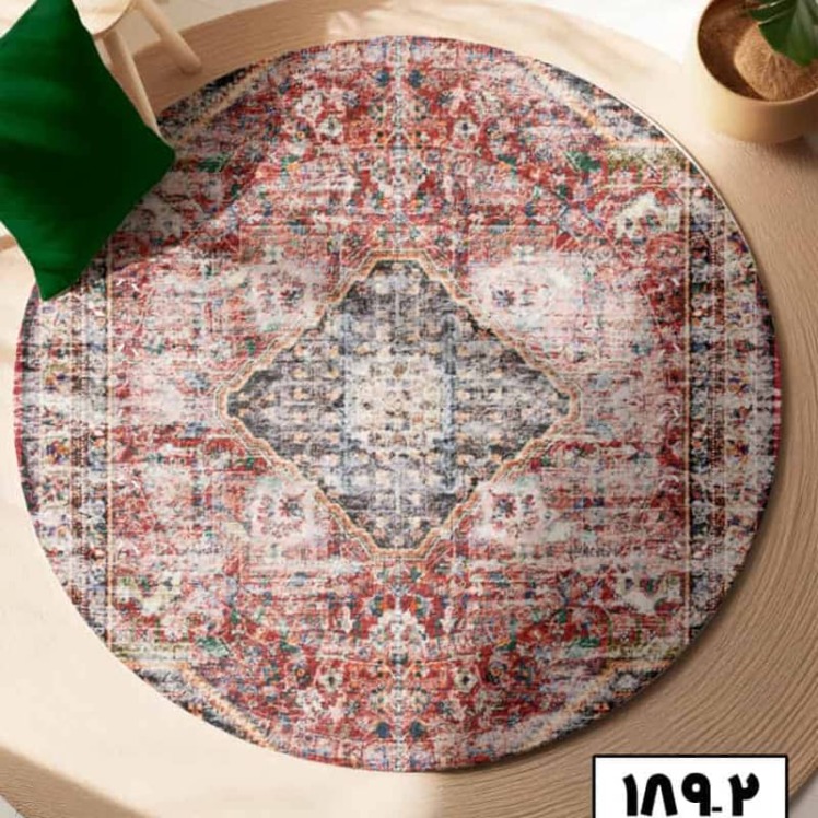 فرش گرد لاکی سنتی