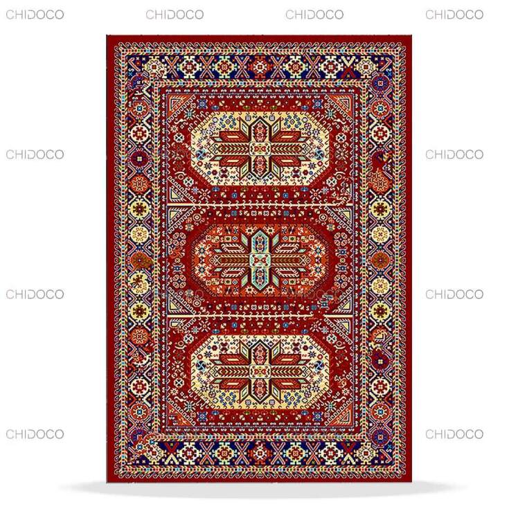 فرش سنتی ایرانی قرمز